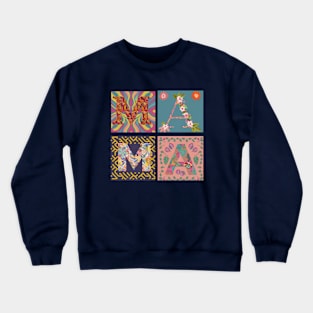 Retro Boho MAMA groovy Crewneck Sweatshirt